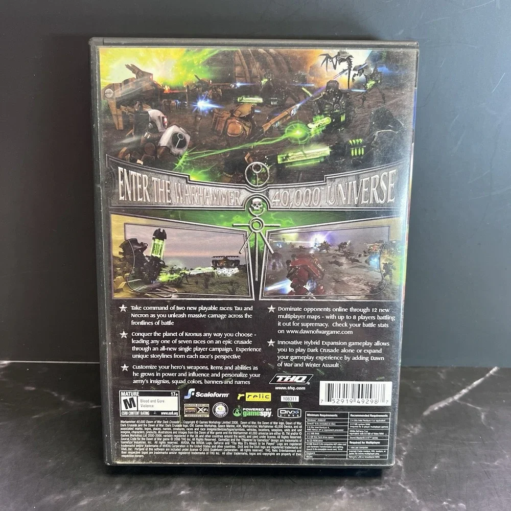 Warhammer 40K Dawn of War Dark Crusade (PC DVD-ROM) CIB